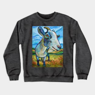 Goat Painting called Van Goat Crewneck Sweatshirt